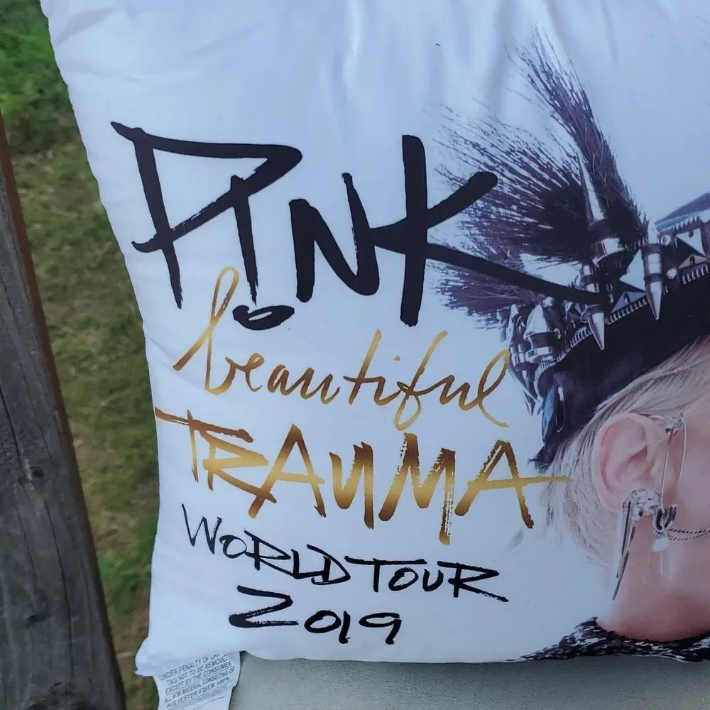 P!NK Beautiful Trauma Tour Pillow Official 2019 Concert Merch Collectible